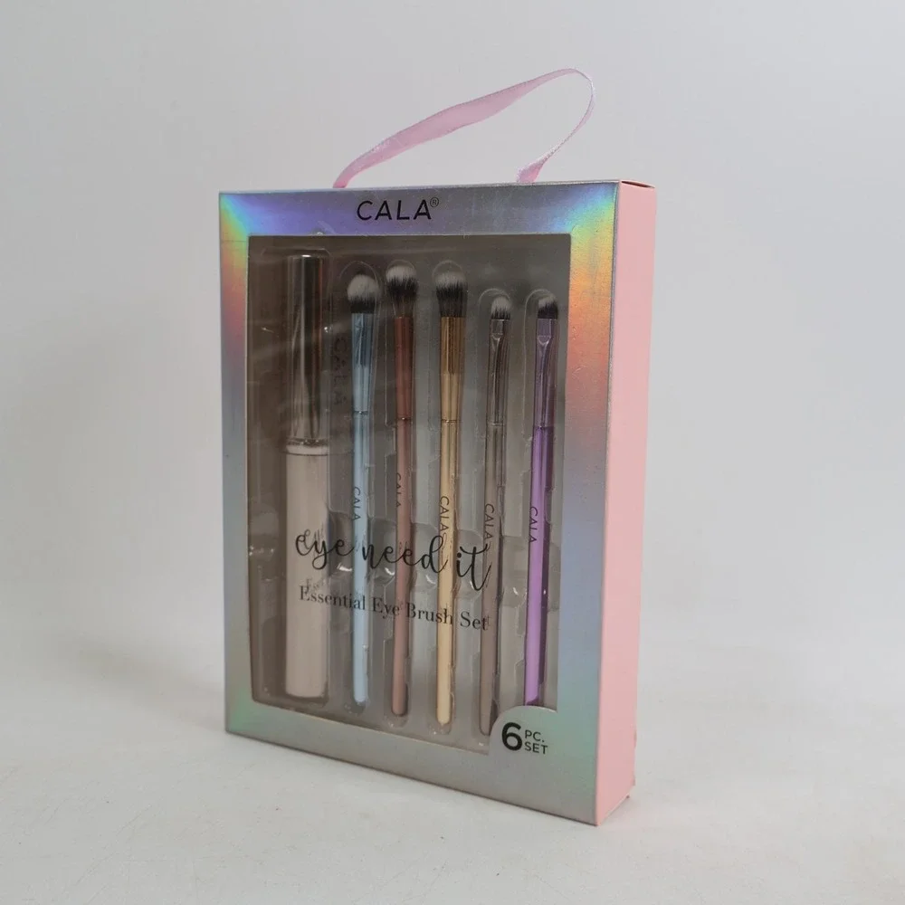 CALA Eye Need It Essential Eye Kit 5pc. Metallic Makeup Brush Set + Travel Case